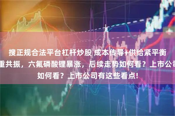 搜正规合法平台杠杆炒股 成本传导+供给紧平衡+需求爆发三重共振，六氟磷酸锂暴涨，后续走势如何看？上市公司有这些看点!